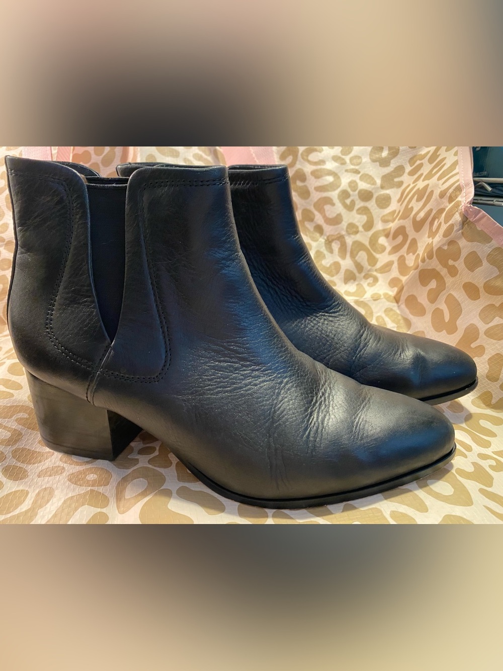 Classic Black Leather Chelsea Ankle Boots Johnston & Murphy